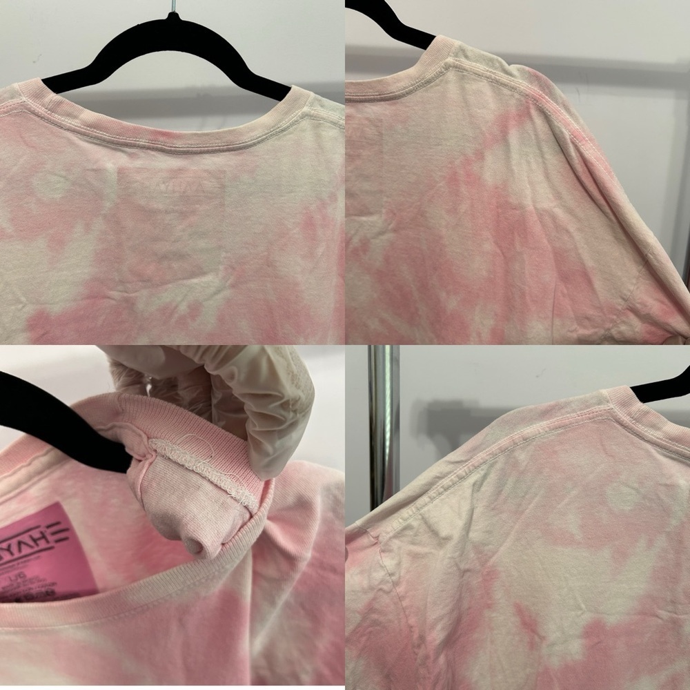 Aaliyah Pink Tie Dye Graphic Tshirt Size Large - "Ashlee" - Picture 15 of 16